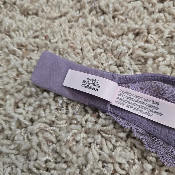 Women's Victoria's Secret Dream Angels Push Up Purple Lace Bra - 32b - Picture 13 of 13